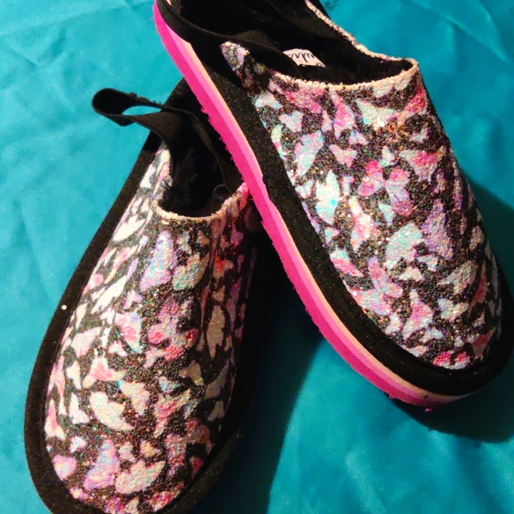 Girls Sling Back Slippers